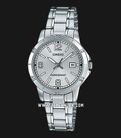 Casio General LTP-V004D-7B2UDF Ladies Silver Dial Stainless Steel Band-0