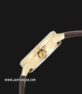 Casio General LTP-V004GL-7AUDF Ladies White Dial Brown Leather Band-1