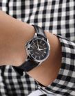 Casio LTP-V004L-1AUDF Ladies Black Dial Black Leather Band-5