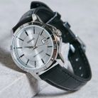 Casio General LTP-V004L-7AUDF Ladies Silver Dial Black Leather Band-3