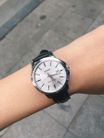 Casio General LTP-V004L-7AUDF Ladies Silver Dial Black Leather Band-4