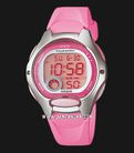Casio General LW-200-4BVDF Digital Dial Pink Resin Band-0