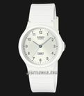 Casio General MQ-24B-7BDF Pop Analog White Dial White Resin Band-0