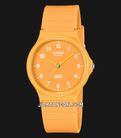 Casio General MQ-24B-9BDF Pop Analog Yellow Dial Yellow Resin Band-0