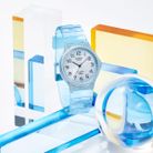 Casio General MQ-24S-2BDF Pop Light Blue Dial Blue Transparent Resin Band-5