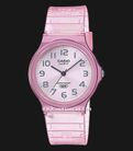 Casio Standard MQ-24S-4BDF Pop Pink Dial Pink Transparent Resin Band-0