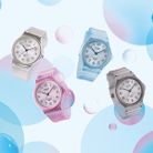 Casio Standard MQ-24S-7BDF Pop White Dial White Transparent Resin Band-4