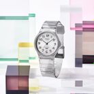 Casio Standard MQ-24S-8BDF Pop Grey Dial Grey Transparent Resin Band-2