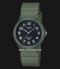 Casio Standard MQ-24UC-3BDF Black Dial Matte Green Resin Band-0