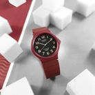 Casio Standard MQ-24UC-4BDF Black Dial Matte Red Resin Band-3