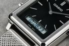 Casio General MTP-B205M-1EDF Men Black Digital Analog Dial Silver Mesh Band-8