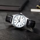 Casio General LTP-V006L-7BUDF_MTP-V006L-7BUDF Couple White Dial Black Leather Band-3