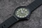 Casio General MW-240-3BVDF Green Dial Black Resin Band-6
