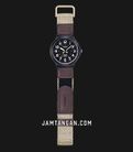 Casio General MW-240B-5BVDF Black Dial Beige Cloth Band-1