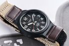 Casio General MW-240B-5BVDF Black Dial Beige Cloth Band-7