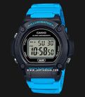 Casio General W-219H-2A2VDF Digital Dial Blue Resin Band-0