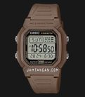 Casio General W-800H-5AVDF Digital Dial Brown Resin Strap-0