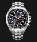 Citizen Radio Controlled AT8200-87E Chronograph Men Black Dial Stainless Steel Strap-0
