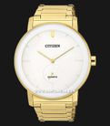 Citizen BE9182-57A Men White Dial Gold Stainless Steel Strap-0