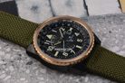 Citizen Promaster BJ7136-00E Nighthawk Eco Drive Black Dial Green Nylon Strap-4
