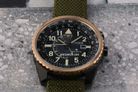 Citizen Promaster BJ7136-00E Nighthawk Eco Drive Black Dial Green Nylon Strap-5
