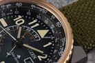 Citizen Promaster BJ7136-00E Nighthawk Eco Drive Black Dial Green Nylon Strap-8