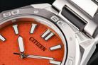 Citizen Eco Drive BM7630-80Z Men Orange Dial Stainless Steel Strap-8