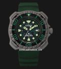 Citizen Promaster BN0228-06W Whale Shark Super Titanium Green Camo Dial Green Polyurethane Strap-0