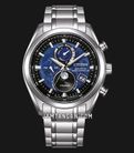 Citizen Eco Drive BY1010-81L Tsuki Yomi Moon Phase Blue Dial Super Titanium Strap-0