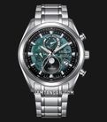 Citizen Eco Drive BY1010-81X Tsuki Yomi Moon Phase Green Dial Super Titanium Strap-0