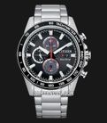 Citizen Chronograph CA0780-87E Eco-Drive Men Black Dial Stainless Steel Strap-0
