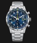 Citizen Eco-Drive CA0790-83L Chronograph Men Blue Dial Stainless Steel Strap-0