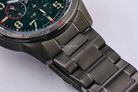 Citizen Chronograph CA0797-84X Eco-Drive Green Dial Gun Metal Stainless Steel Strap-7