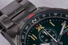 Citizen Chronograph CA0797-84X Eco-Drive Green Dial Gun Metal Stainless Steel Strap-8