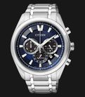 Citizen Chronograph CA4010-58L Eco-Drive Blue Dial Titanium Strap-0