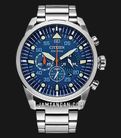 Citizen Chronograph CA4211-72L Eco-Drive Men Blue Dial Stainless Steel Strap-0