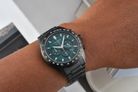 Citizen Chronograph CA4455-86X Men Green Dial Black Stainless Steel Strap-9