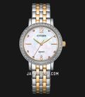 Citizen EL3106-59D Ladies Mother of Pearl Dial Dual Tone Stainless Steel Strap-0