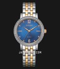 Citizen EL3106-59L Ladies Blue Dial Dual Tone Stainless Steel Strap-0