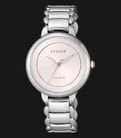 Citizen L EM0676-85X Ladies Light Pink Dial Stainless Steel Strap-0