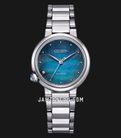 Citizen L EM0910-80N Ladies Mother Of Pearl Blue Dial Stainless Steel Strap-0