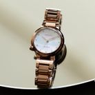 Citizen L EM0912-84Y Ladies Mother of Pearl Dial Rose Gold Stainless Steel Strap-11