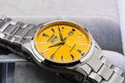 Citizen C7 Mechanical NH8391-51Z Crystal Seven Reissue Men Yellow Dial Stainless Steel Strap-5
