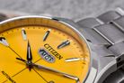 Citizen C7 Mechanical NH8391-51Z Crystal Seven Reissue Men Yellow Dial Stainless Steel Strap-8