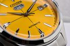 Citizen C7 Mechanical NH8391-51Z Crystal Seven Reissue Men Yellow Dial Stainless Steel Strap-11