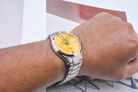 Citizen C7 Mechanical NH8391-51Z Crystal Seven Reissue Men Yellow Dial Stainless Steel Strap-16