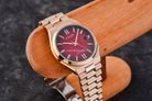 Citizen Mechanical NJ0153-82X Automatic Men Tsuyosa Red Dial Rose Gold Stainless Steel Strap-5