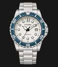 Citizen Mechanical NJ0171-81A Automatic Men White Dial Stainless Steel Strap-0