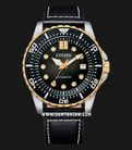 Citizen Mechanical NJ0176-10E Automatic Men Black Dial Black Leather Strap-0