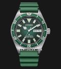 Citizen Promaster NY0121-09X Marine Automatic Diver Green Dial Green Polyurethane Strap-0